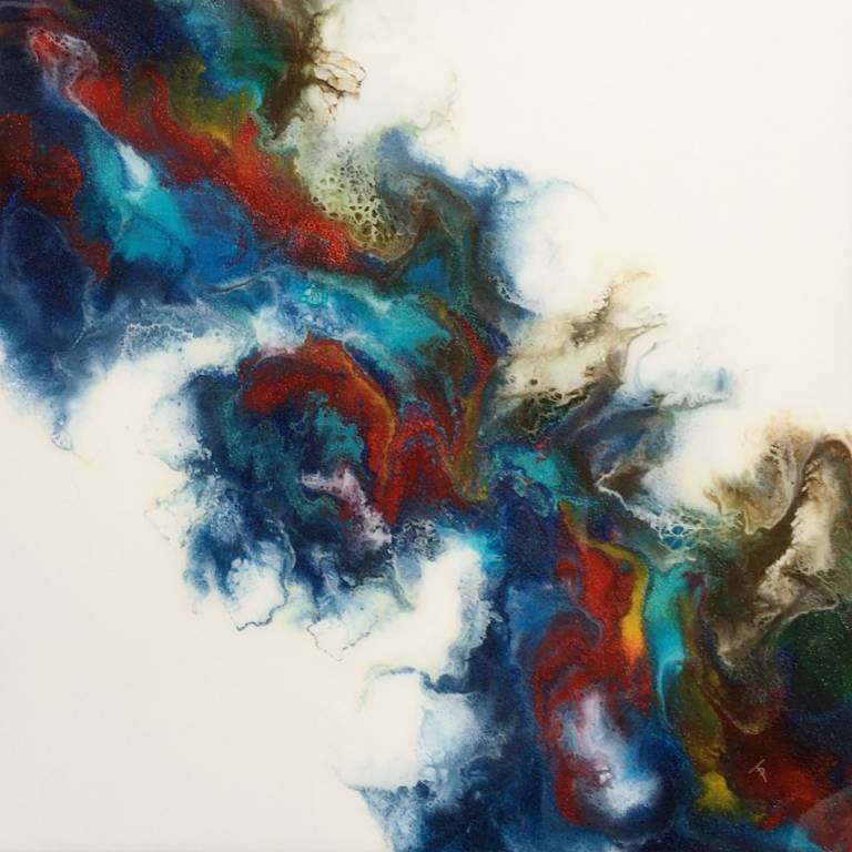 Fusion - Blue & Red - SOLD - Tamsin Pearse
