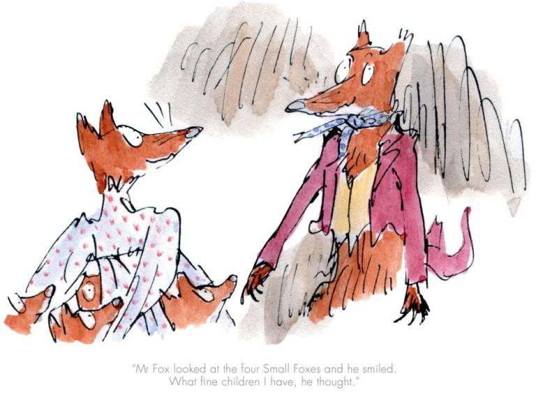 Roal Dahl & Quentin Blake - Mr Fox Looked At The Four Small Foxes