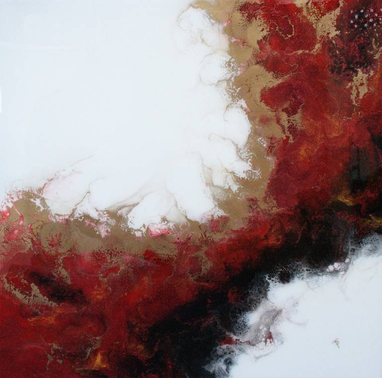 Fusion Black & Red - SOLD - Tamsin Pearse