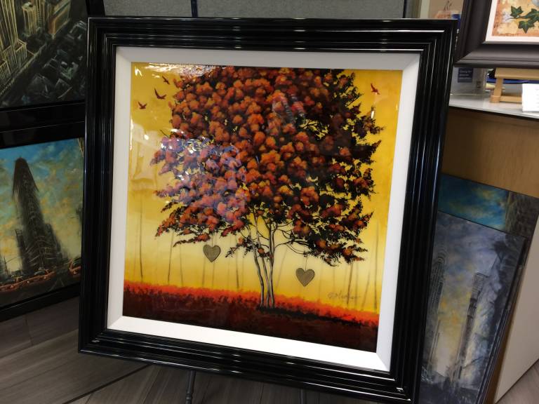 Elaine  Mather - Golden Hearts -Tree of Love - SOLD