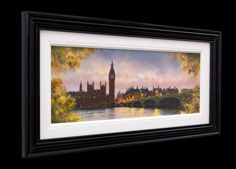Westminster, Twilight  - Original - Framed - SOLD - Joe Bowen