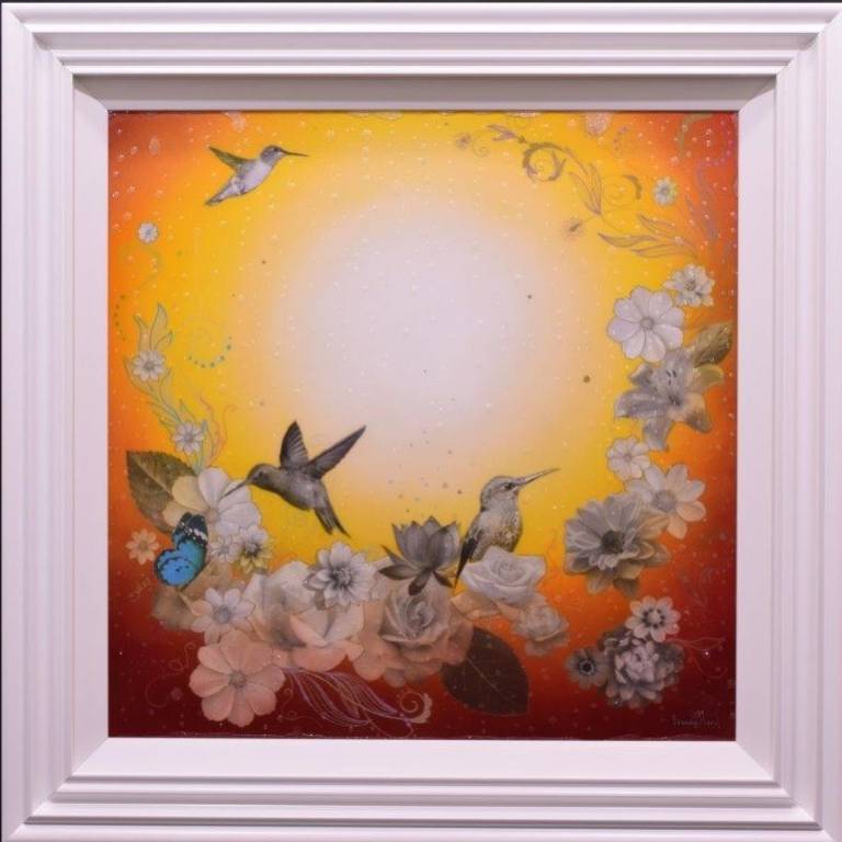 Butterfly Dawn - Gold - Original - SOLD - Brenda Herd