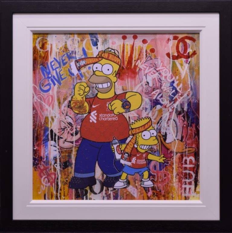 Gary McNamara - Bart & Homer - Double Trouble - SOLD - Commissions Taken