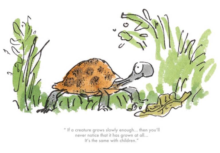 If a creature grows slowly... - Roal Dahl & Quentin Blake