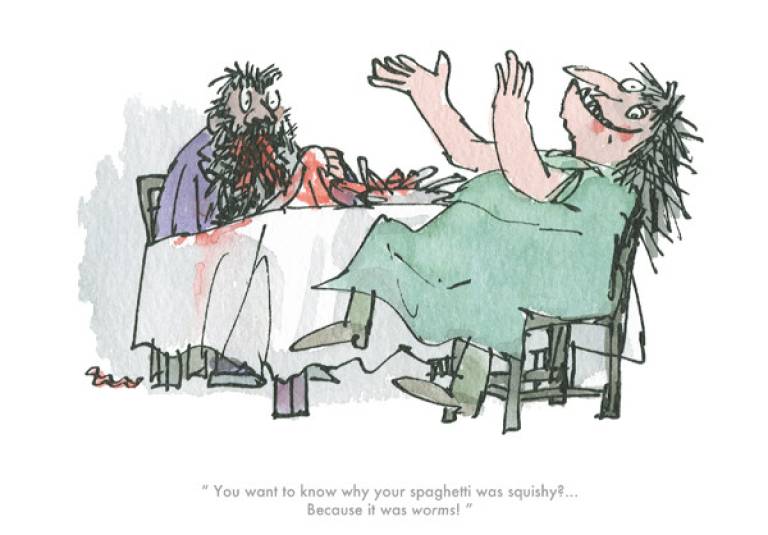 It was Worms.... - Roal Dahl & Quentin Blake