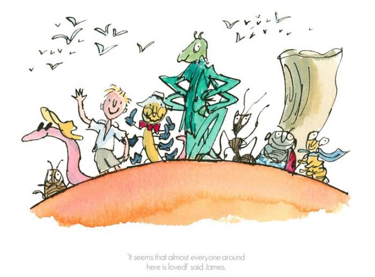 Roal Dahl & Quentin Blake - It Seems Almost Everyone Around Here Is Loved  - James & the Giant Peach