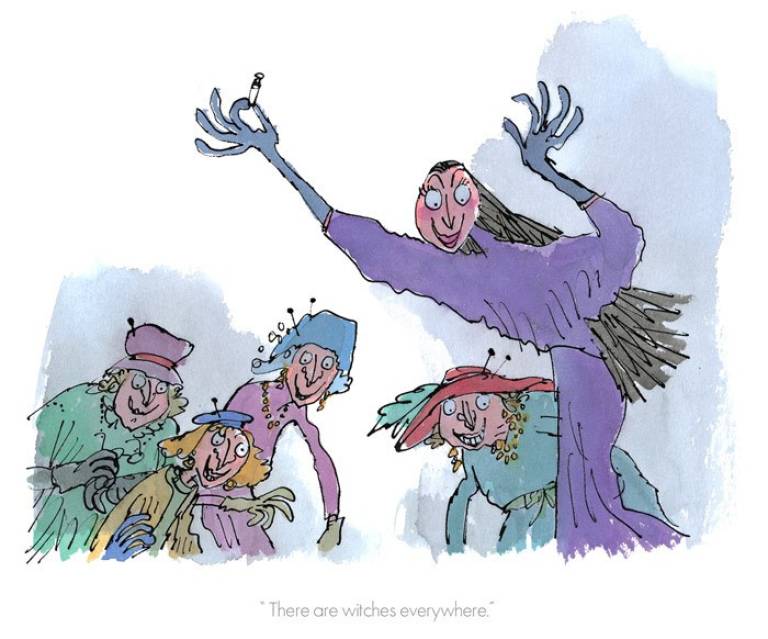 Roal Dahl & Quentin Blake - There Are Witches Every Where - The Witches