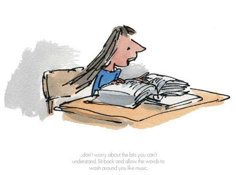 Sit Back and Let The Words Wash Around You - Matilda - Roal Dahl & Quentin Blake