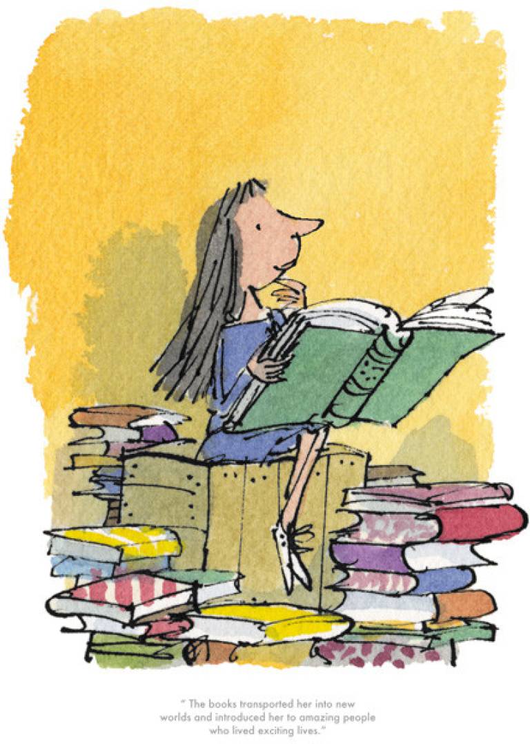 The Books Transported Her...- Matilda - Roal Dahl & Quentin Blake