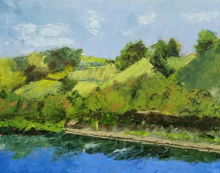 Drifting along the Moselle SOLD - Helen Prentice