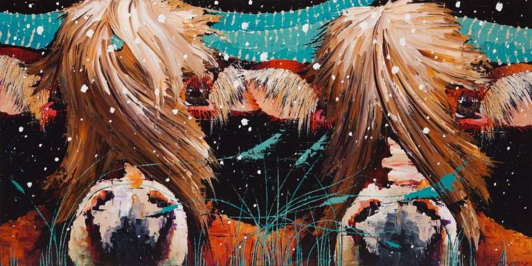 Blue Remembered Horns (SOLD) - Amanda Stratford