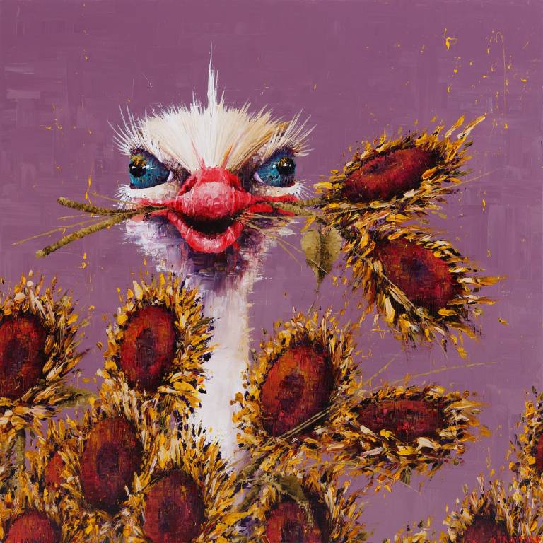 Struthio Camelus Party! (SOLD) - Amanda Stratford