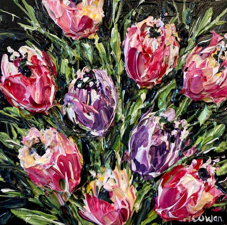 Alison Cowan - Textured Spring Tulips