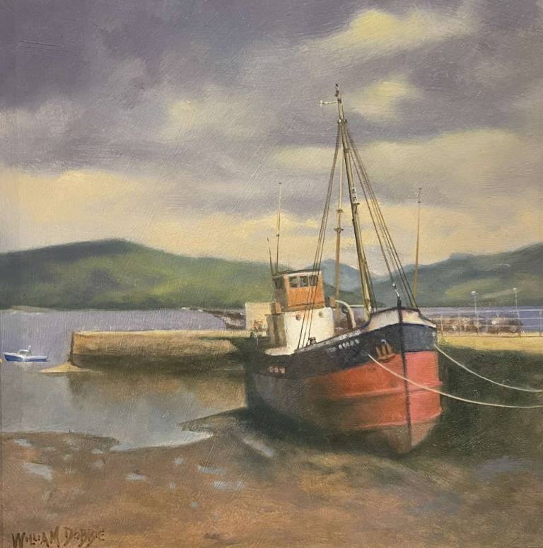 Puffer at the Pier - Inverary - William Dobbie