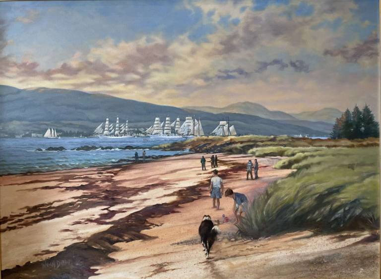 Watching the Big Ships (Tall Ships from Launderston Bay) - William Dobbie