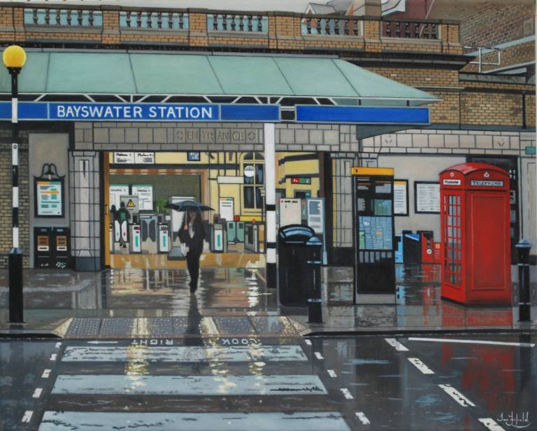 Rainy Day, Bayswater Station  SOLD - Ian Fifield