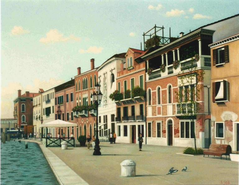 Fondamenta Zattere, Ponte Lungo, Venice  SOLD - Ian Fifield