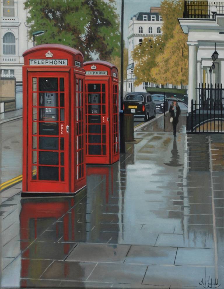 Red Telephone Boxes, Porchester Gardens  SOLD - Ian Fifield
