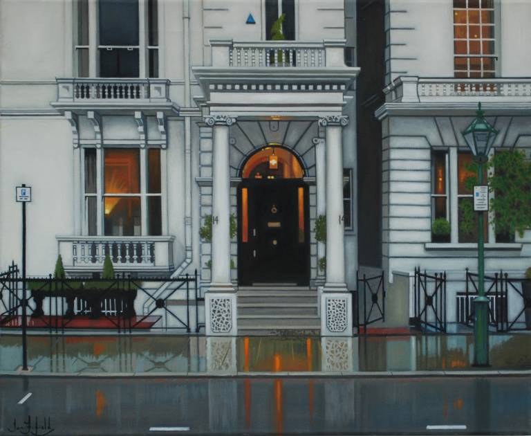 Rainy day in Elvaston Place  SOLD - Ian Fifield