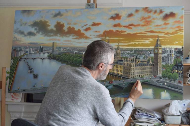 Profile Picture (please click for images of studio and paints used) - Ian Fifield