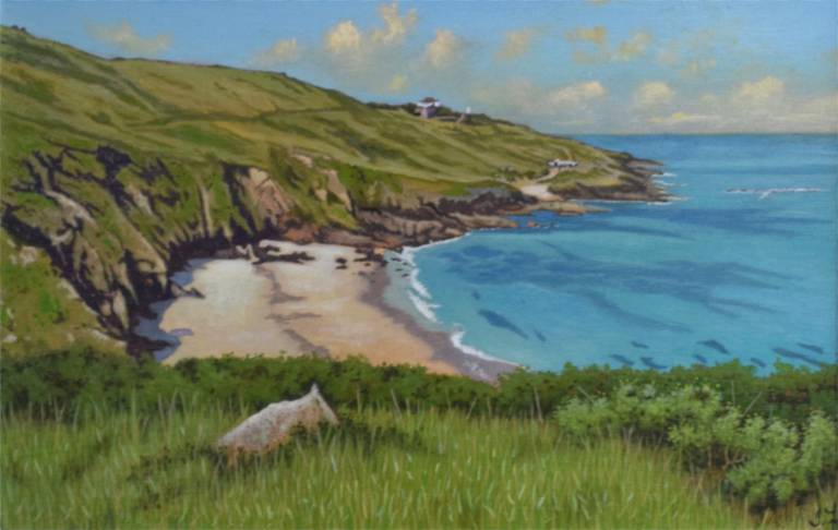 Looking onto Portheras Cove, Pendeen, Cornwall - Ian Fifield