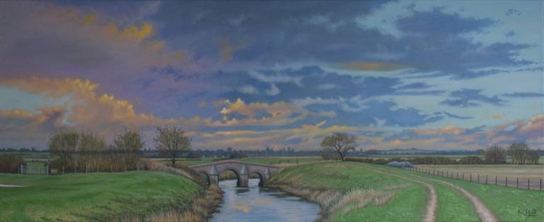 Room 9 -Early Evening at Pill Bridge on the River Yeo - Ian Fifield