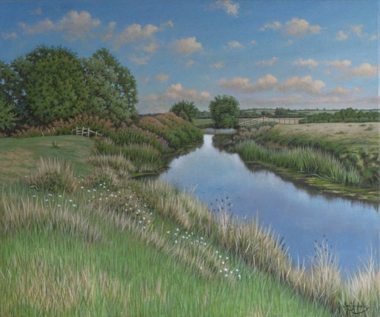 Room 12 - Sunny Day on the River Yeo, Somerset - Ian Fifield