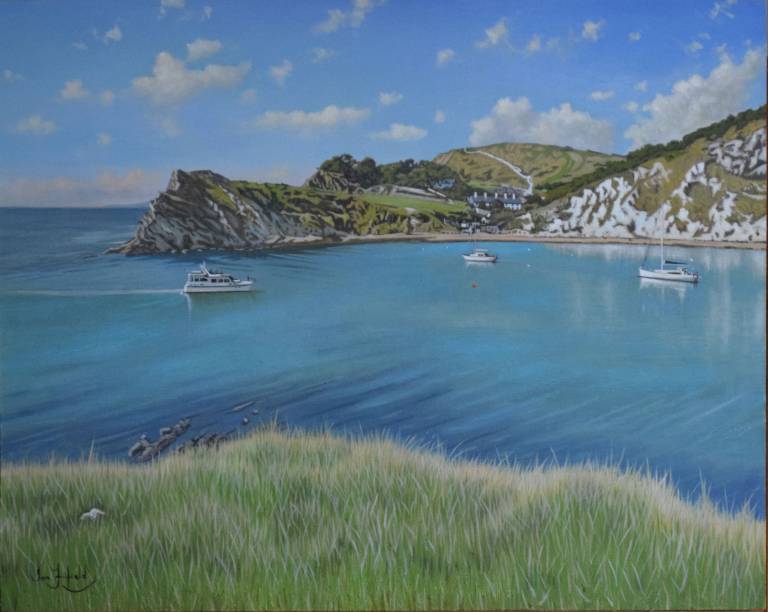 Looking onto Lulworth Cove, Dorset SOLD - Ian Fifield