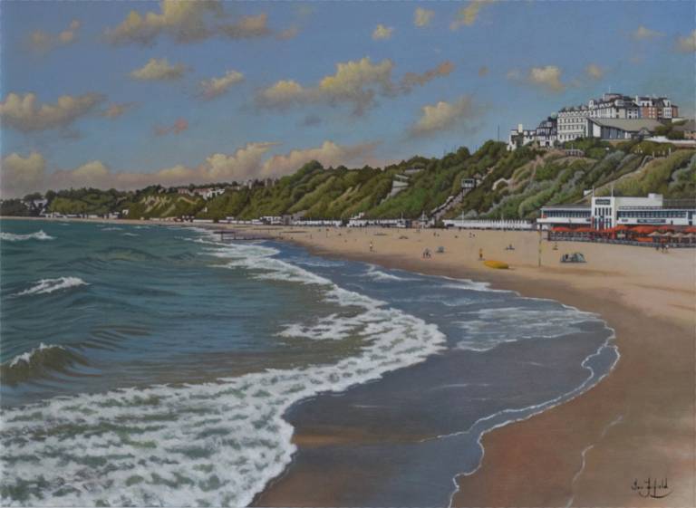 Sunny Day at Bournemouth Beach II SOLD - Ian Fifield