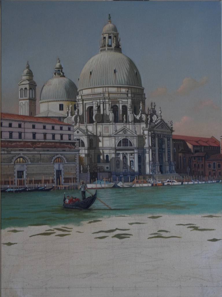 Looking towards the Santa Maria della Salute (SOLD) - Ian Fifield