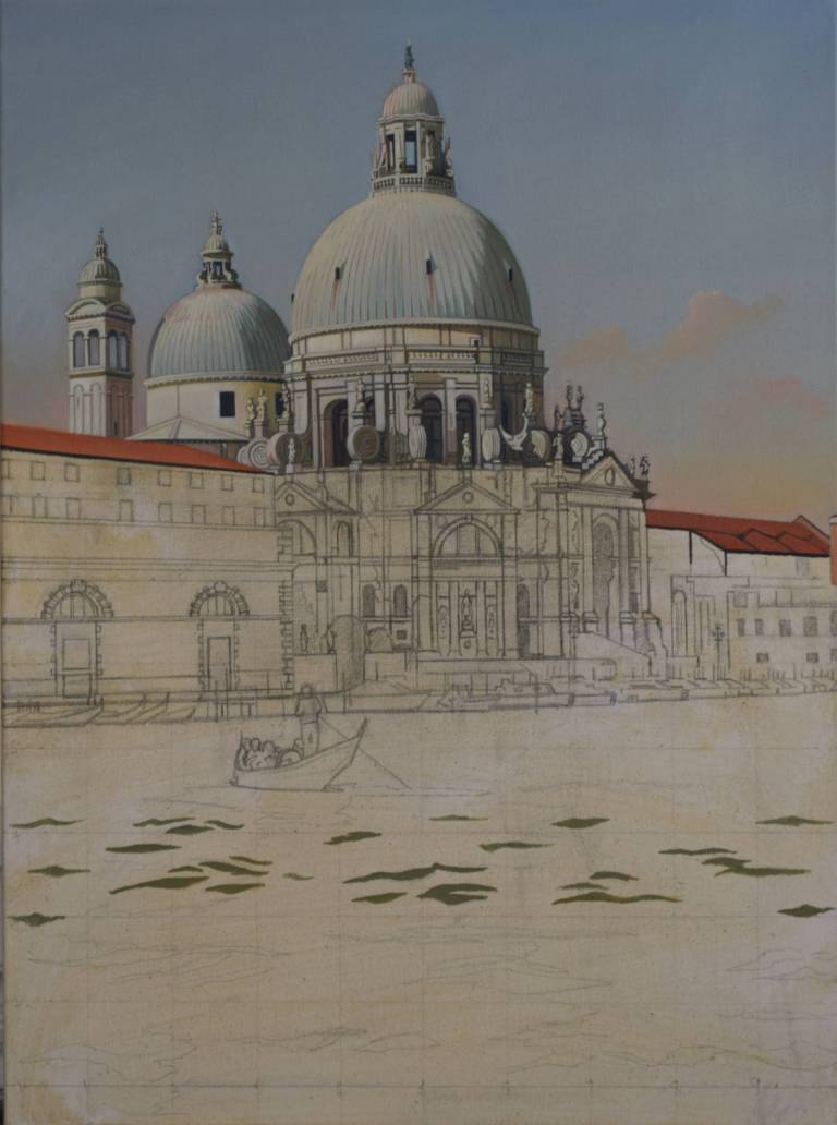 Looking towards the Santa Maria della Salute (SOLD) - Ian Fifield