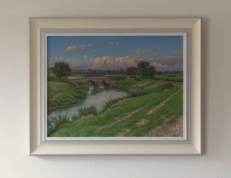Late Afternoon at Pill Bridge on the River Yeo - Ian Fifield