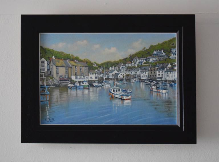 Sunny Day at Polperro, Cornwall  SOLD - Ian Fifield