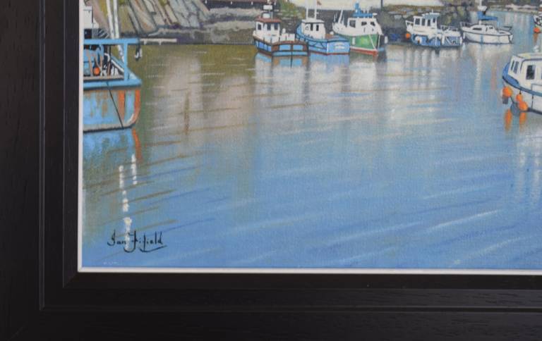 Sunny Day at Polperro, Cornwall  SOLD - Ian Fifield