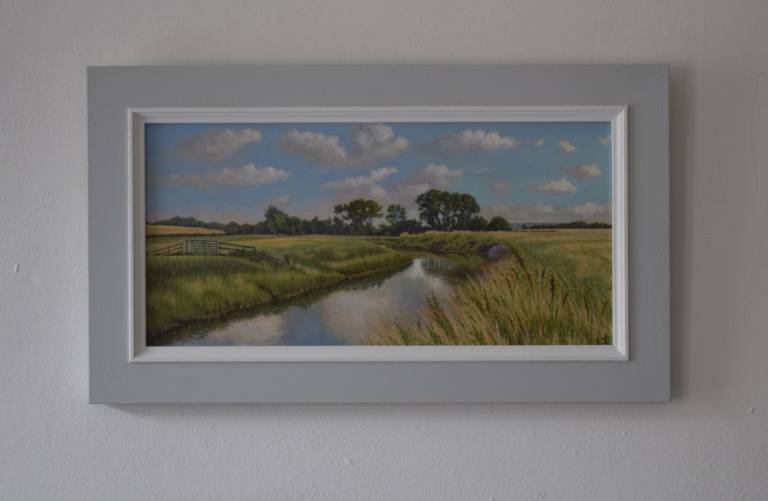 A Summers Day on the River Yeo in Somerset SOLD - Ian Fifield