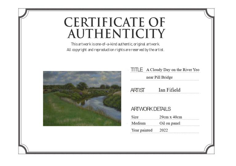Room 4 - Cloudy Day on the River Yeo, near Pill Bridge - Ian Fifield