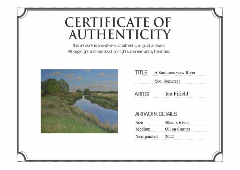 Room 12 - Sunny Day on the River Yeo, Somerset - Ian Fifield