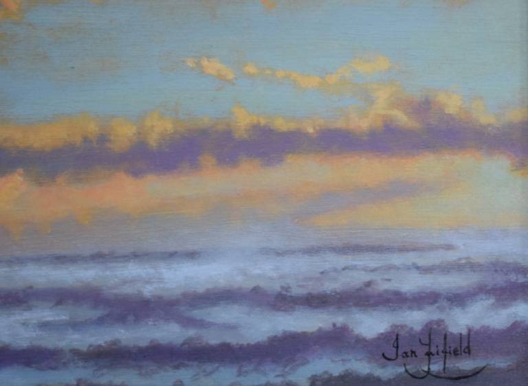 Mist and Sunset, Somerset - Ian Fifield