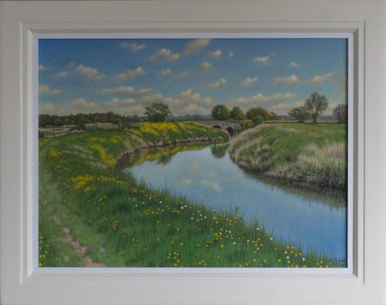 Spring Afternoon on the River Yeo, Pill Bridge - Ian Fifield