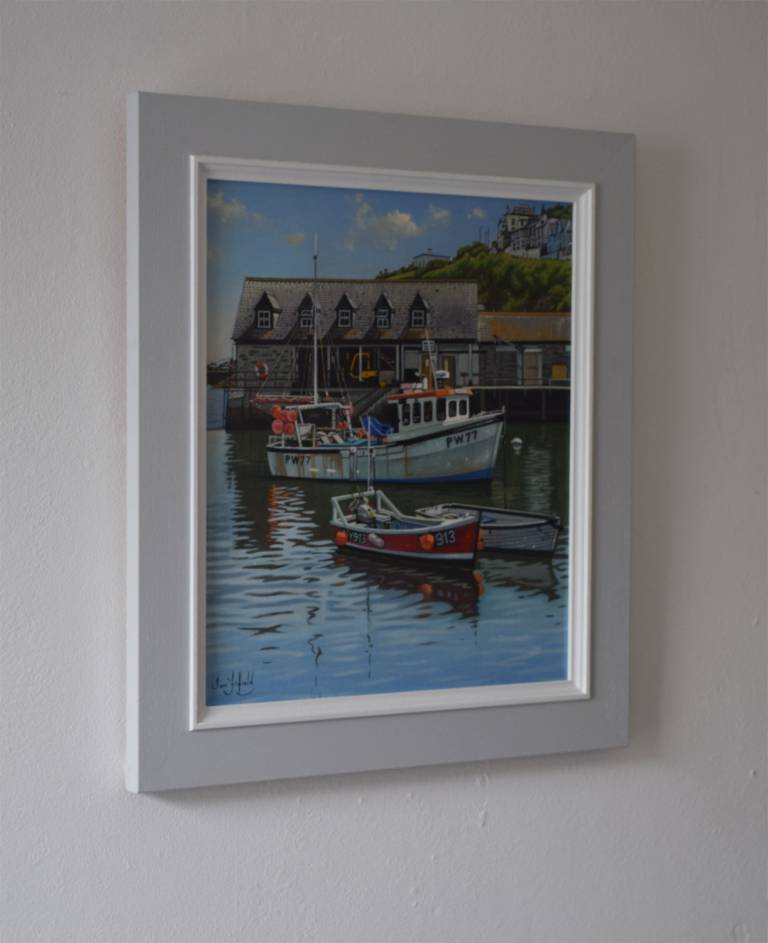 In the Harbour at Mevagissey, Cornwall II - Ian Fifield