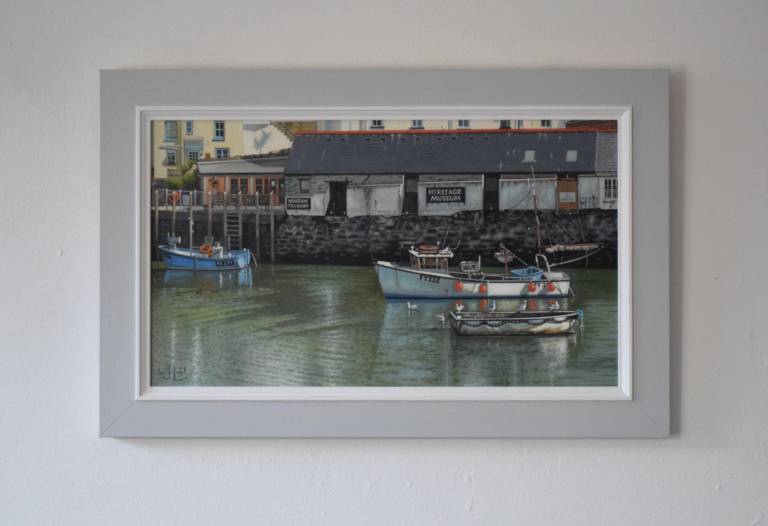 In the Harbour at Polperro, Cornwall SOLD - Ian Fifield