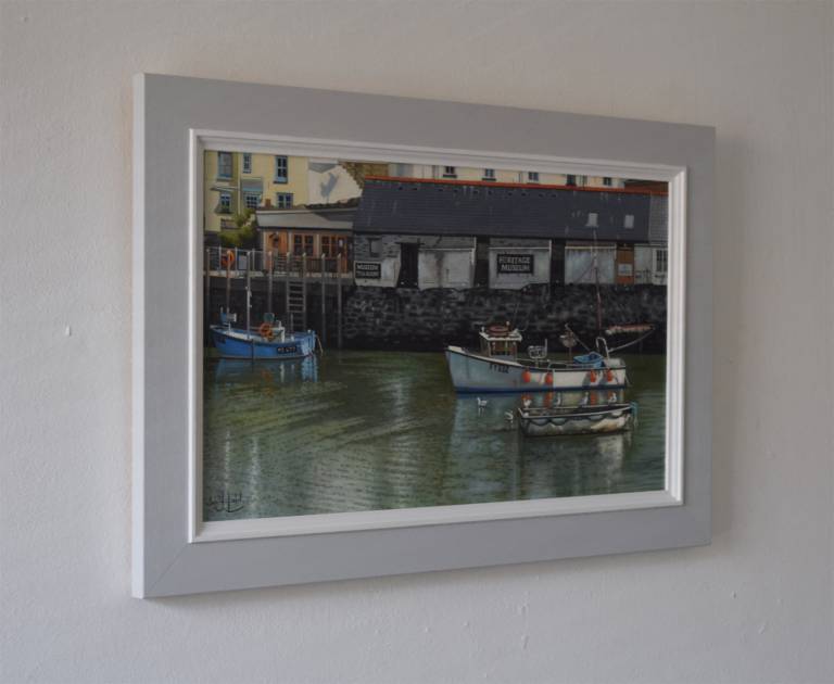 In the Harbour at Polperro, Cornwall SOLD - Ian Fifield