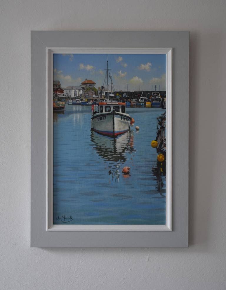 In the Harbour at Mevagissey SOLD - Ian Fifield