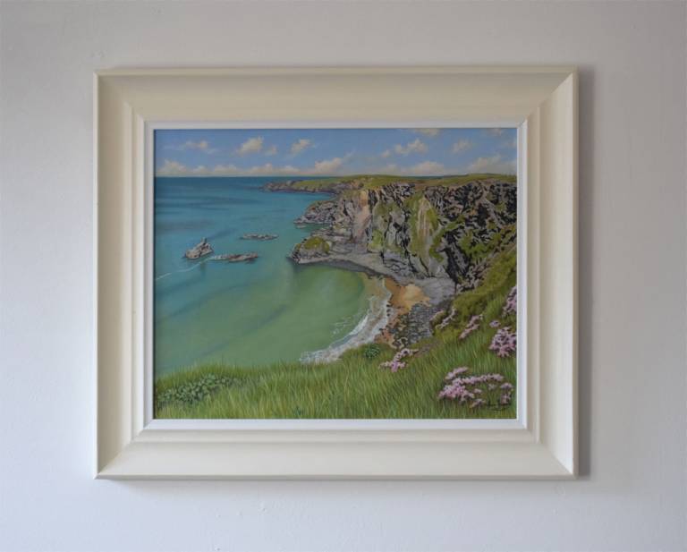 A View from the Coastal Path near Bedruthan Steps, Cornwall - Ian Fifield