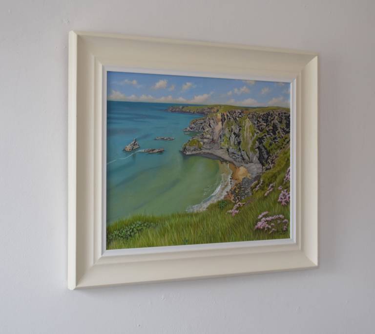 A View from the Coastal Path near Bedruthan Steps, Cornwall - Ian Fifield