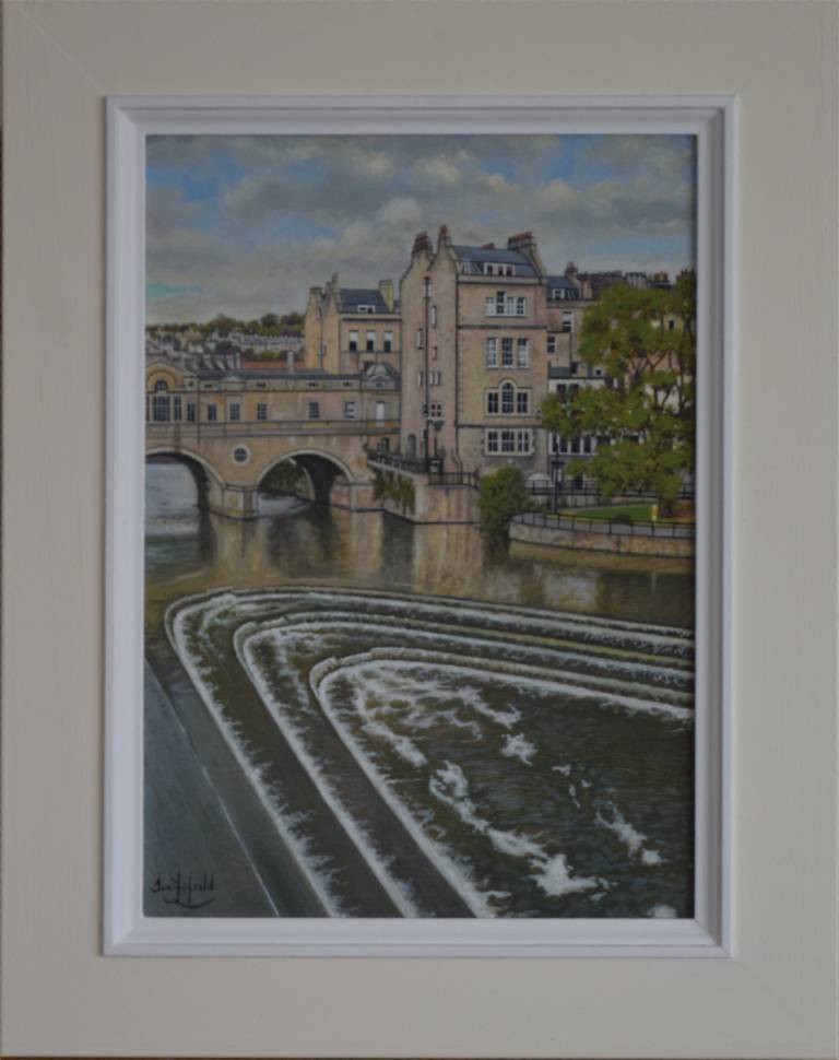 Overcast Day at Pulteney Bridge, River Avon, Bath SOLD - Ian Fifield