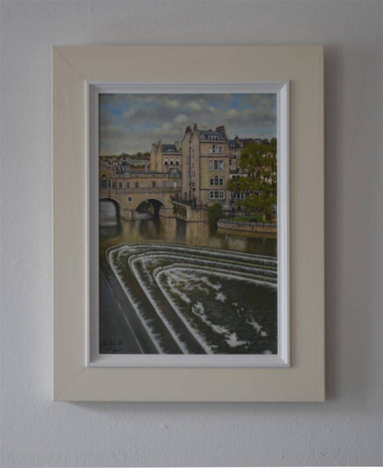 Overcast Day at Pulteney Bridge, River Avon, Bath SOLD - Ian Fifield