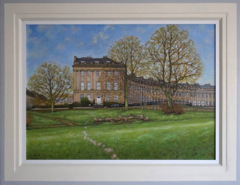 A view looking towards the Royal Crescent, Bath - Ian Fifield