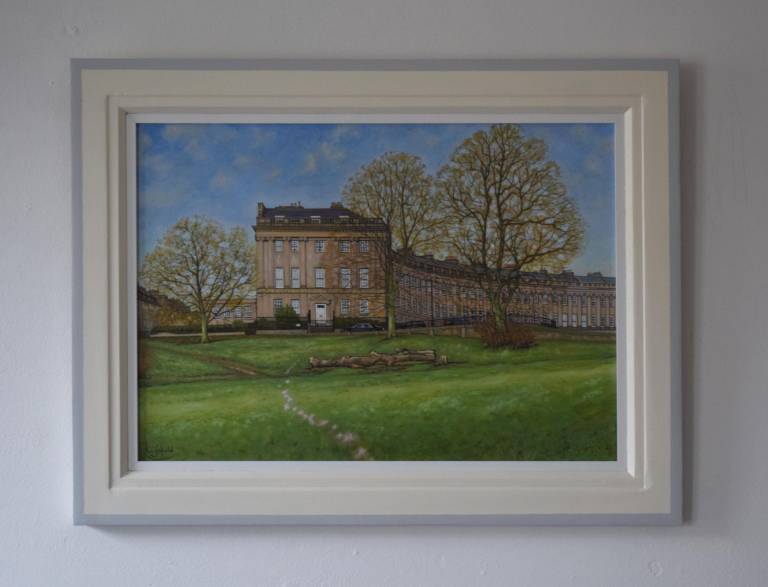 A view looking towards the Royal Crescent, Bath (Sold) - Ian Fifield