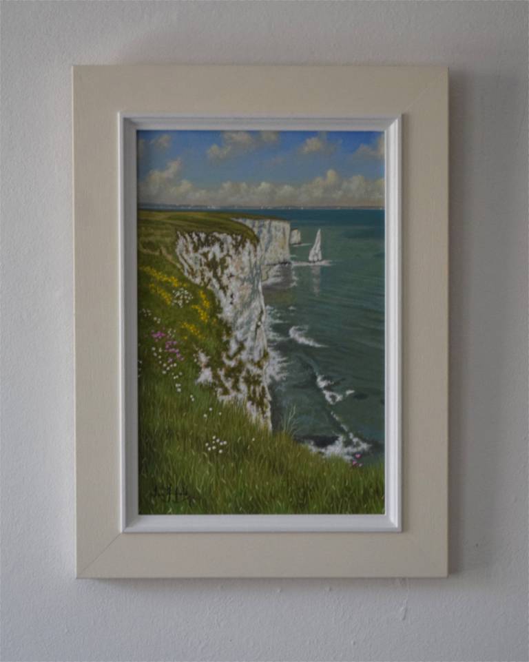 Looking towards Old Harry Rocks (Sold) - Ian Fifield